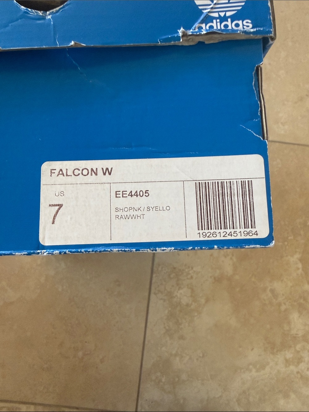 adidas White & Pink Falcon W Sneakers - Picture 2 of 7